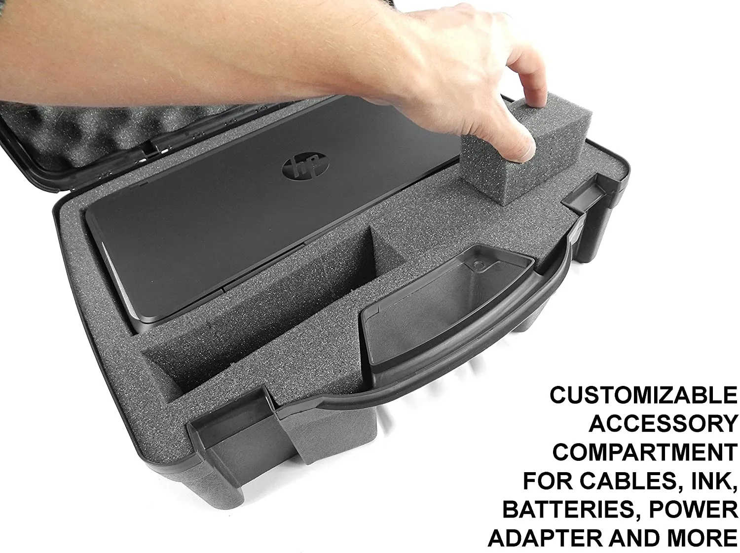 CASEMATIX Portable Printer Carry Case for HP Officejet 200 Wireless Mobile Printer