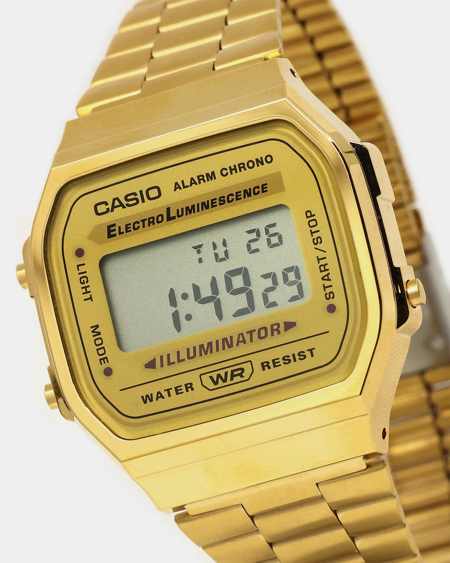 Casio A168WG-9 Gents Digital Watch Gold