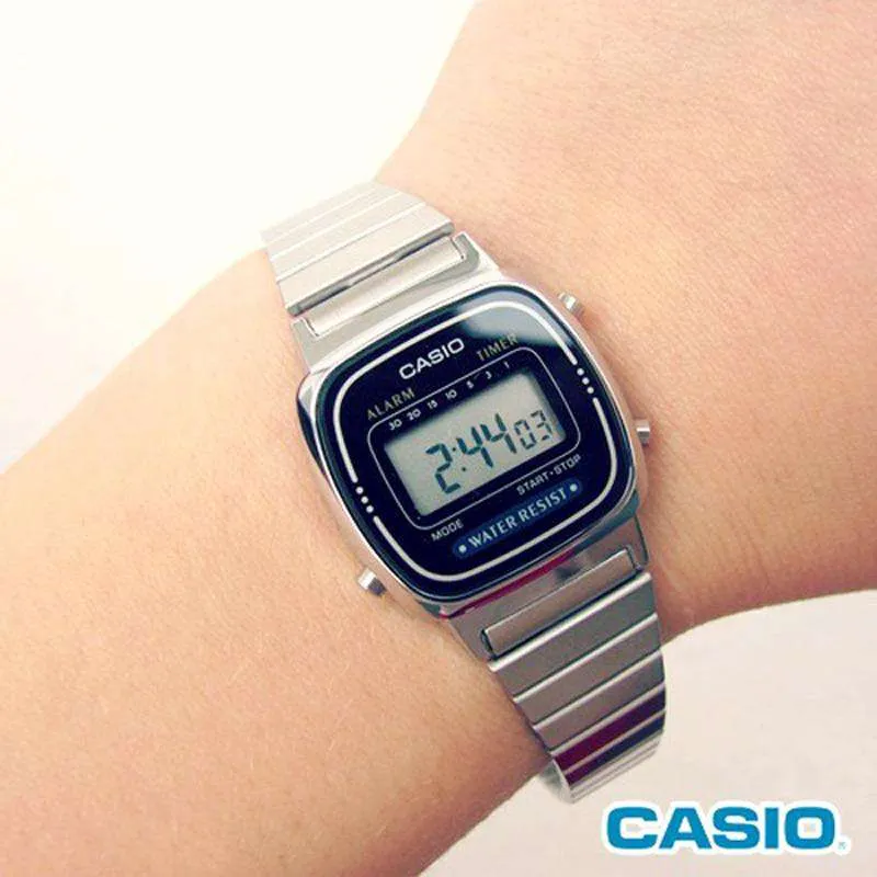 Casio LA670WA-2DF Silver Stainless Watch for Women