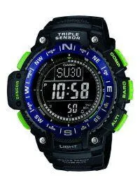 Casio Mens Triple Sensor Digital Display Quartz Black Watch