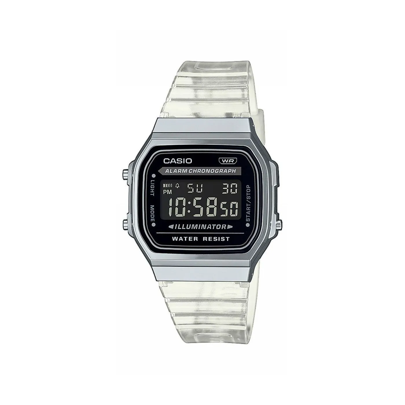 Casio Vintage Digital Transparent Band Watch