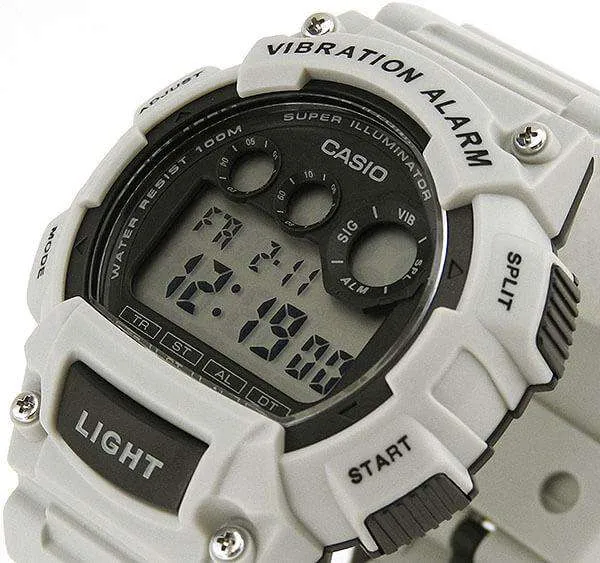 Casio W-735H-8A2 White Resin Watch for Men