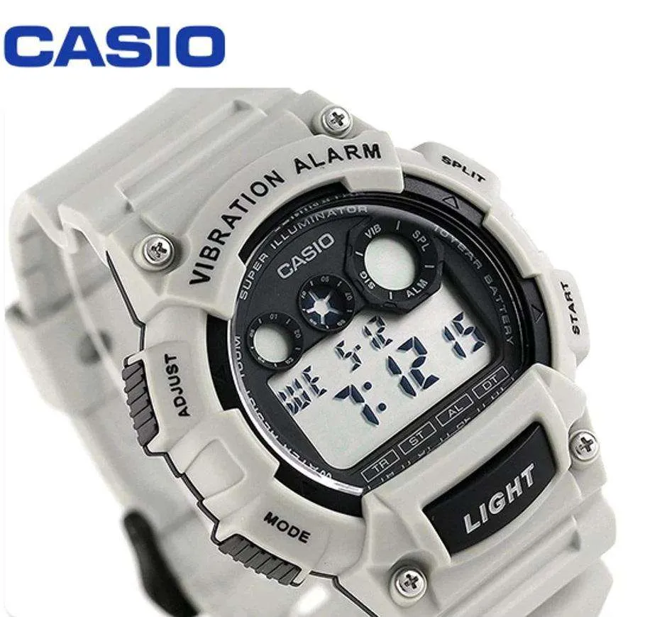 Casio W-735H-8A2 White Resin Watch for Men