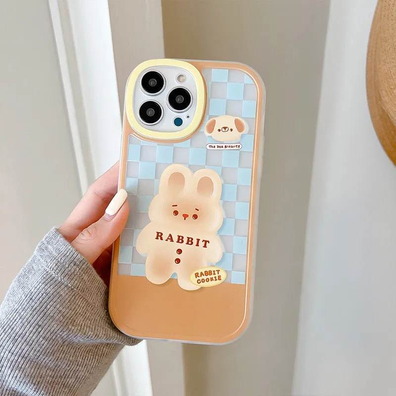 Chocolate Puppy & Bunny iPhone Cover