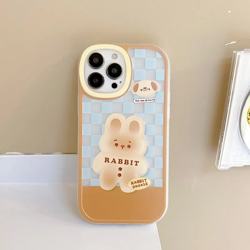 Chocolate Puppy & Bunny iPhone Cover