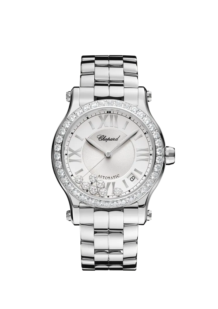 Chopard Happy Sport Stainless Steel &amp; Diamonds Ladies Watch