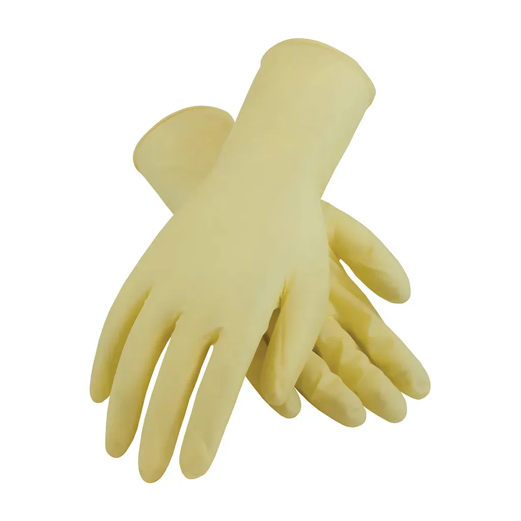 CleanTeam 100-323000/S Single Use Class 100 Cleanroom Latex Glove with Fully Textured Grip - 12"