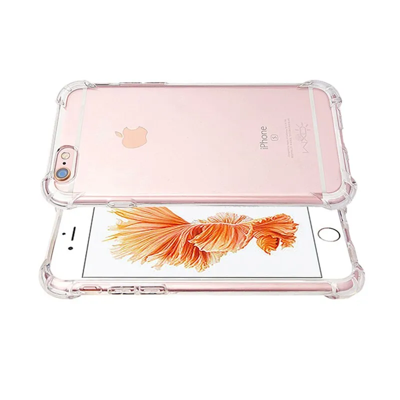 Clear Shockproof Soft Silicone Transparent Case Phone Back Cover Fit For iPhone X 6 7 8 Plus Phone Case For iPhone XS Max XR