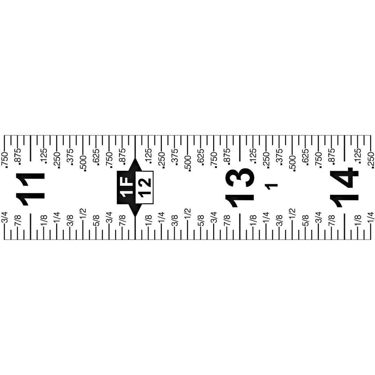 Crescent Lufkin PQR1425N 1" x 25' Quikread Yellow Clad Power Return Tape Measure