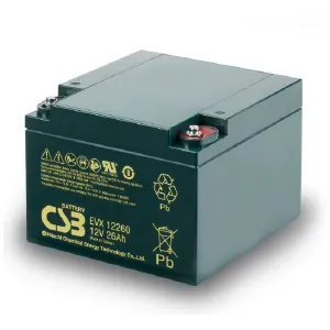 CSB EVH / EVX Series - CYCLIC BATTERY 12V26AH EVX260