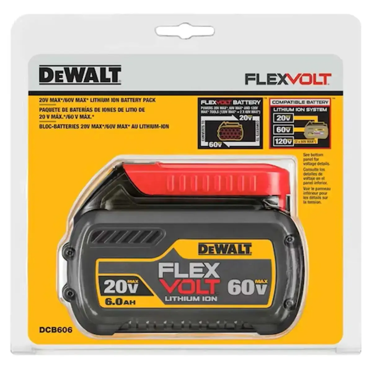 DeWalt 20V MAX/60V MAX FLEXVOLT 6 Ah Battery