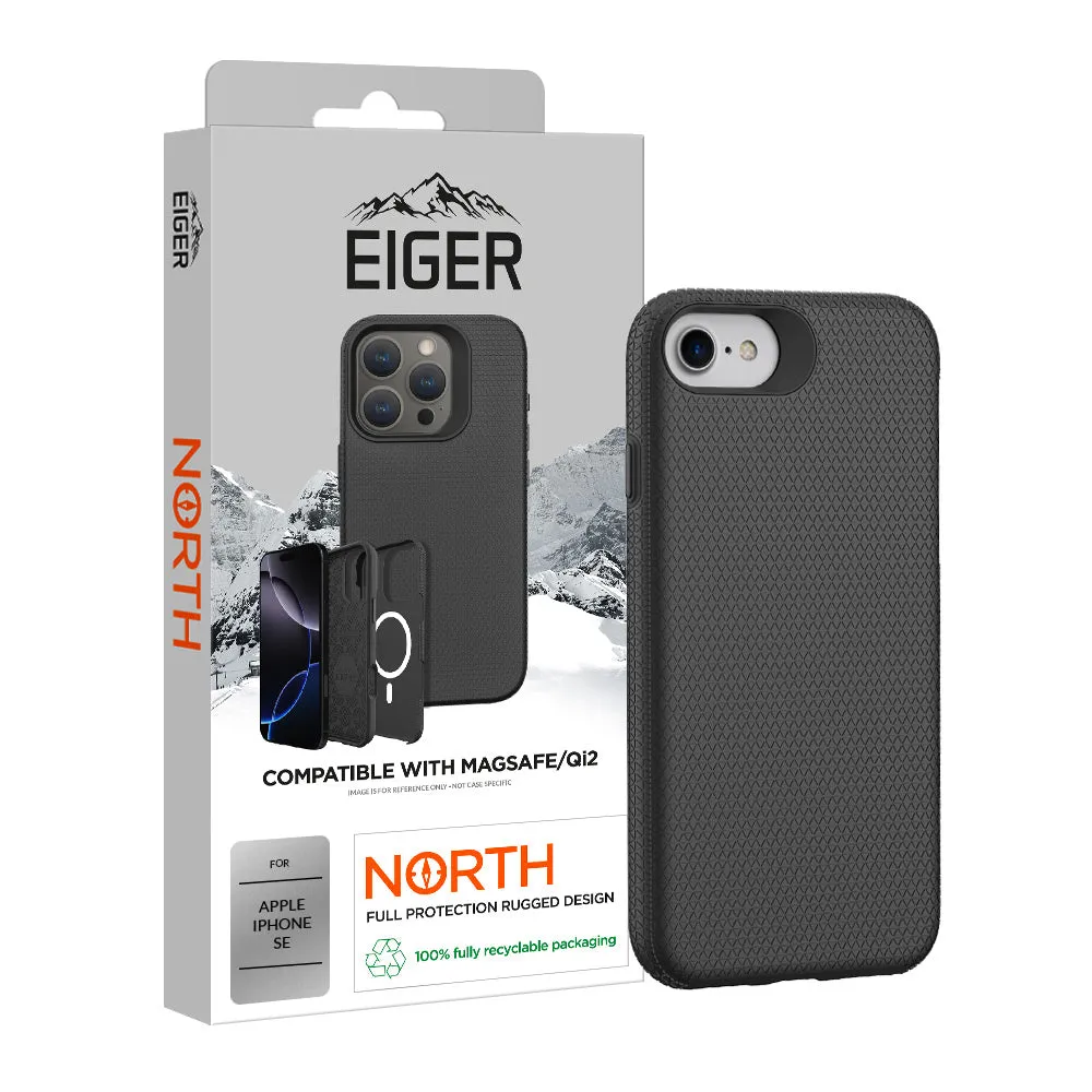 Eiger North Case Magsafe for iPhone SE in Black