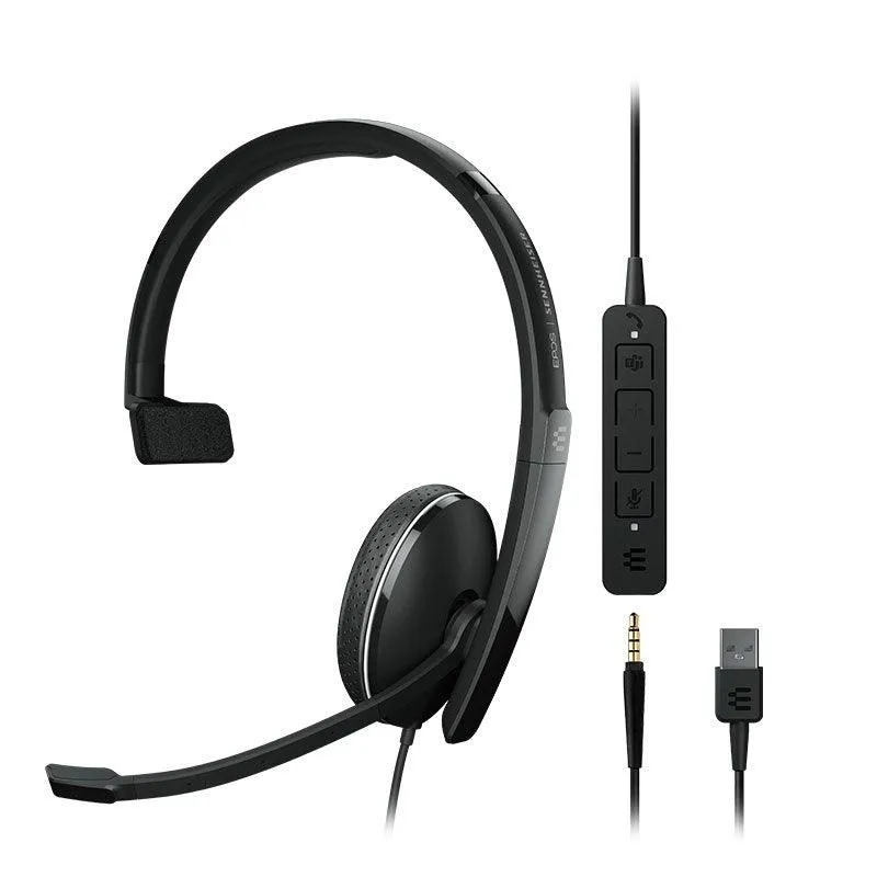 EPOS Sennheiser Adapt Headset 135T Wired On-Ear Mono USB 3.5mm Black