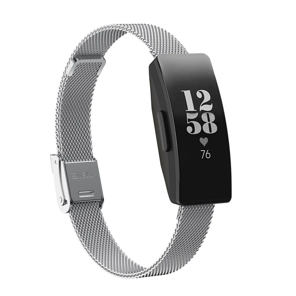 Fitbit Ace 2 / Inspire HR buckle design stainless steel watch band - Silver