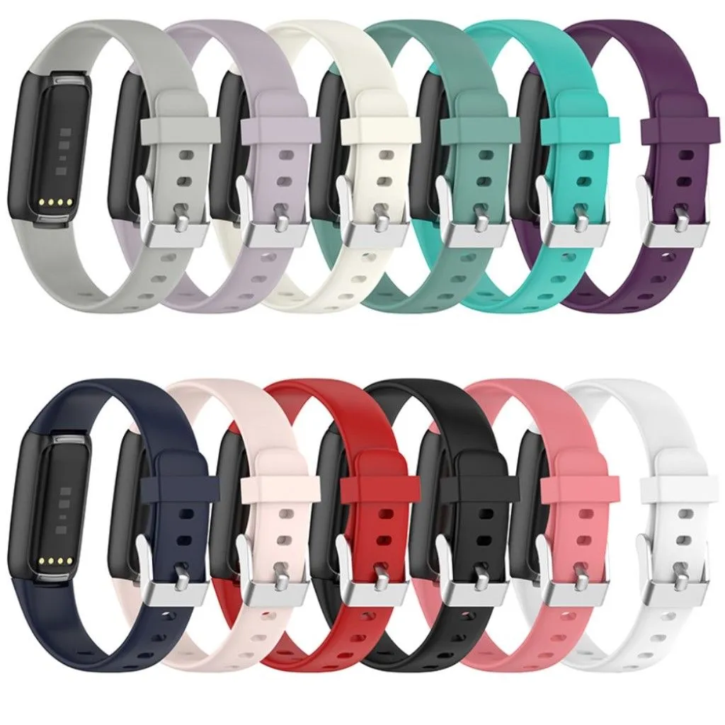 Fitbit Luxe silicone watch strap - Dark Blue / Size: L