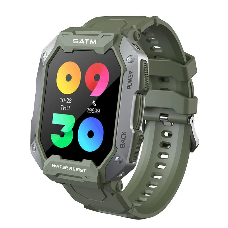 Fitness Tracker With Blood Pressure Tactical Smartwatch