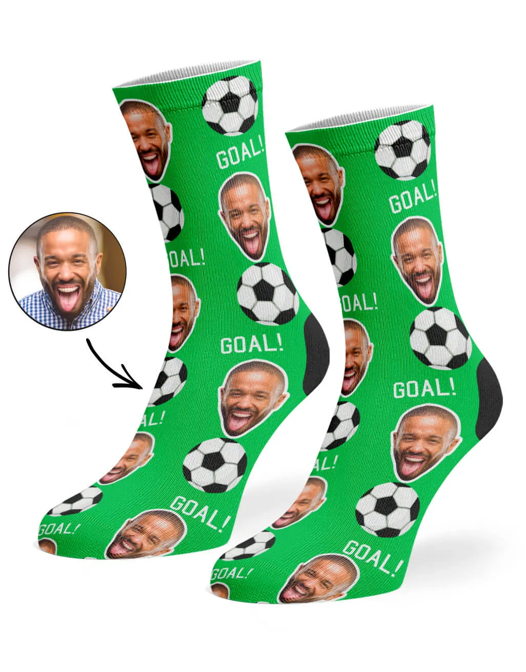 Footy Face Socks