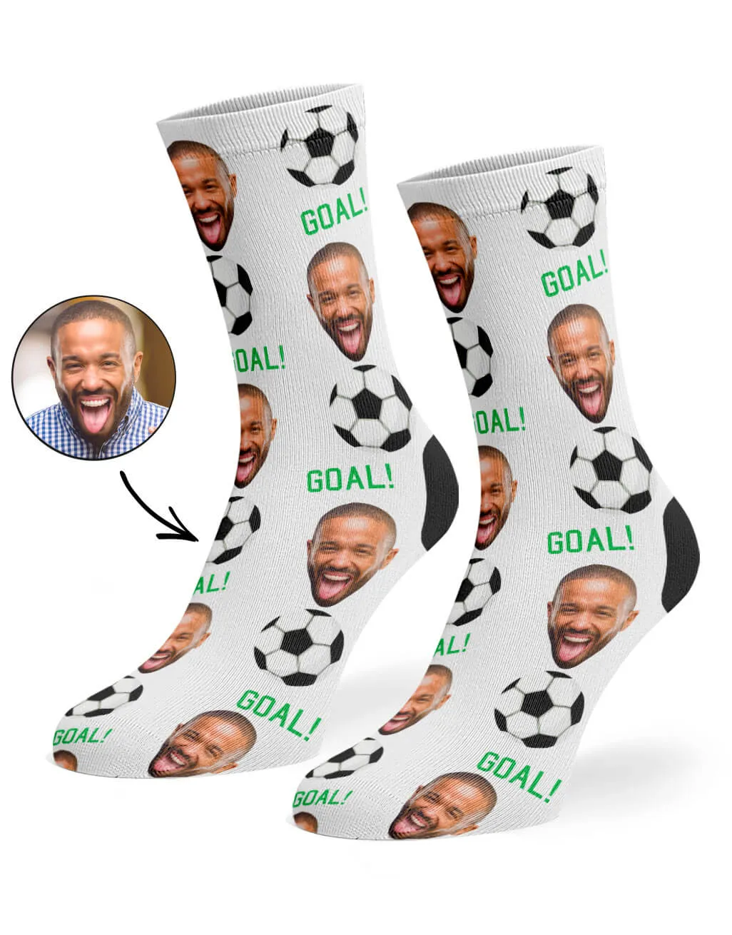 Footy Face Socks