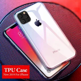 For iPhone 11 Case Clear TPU Cover For iPhone 11 Pro Max 2019 Silicone Ultra Thin Phone Case For iPhone11 5.8 6.1 6.5 inch