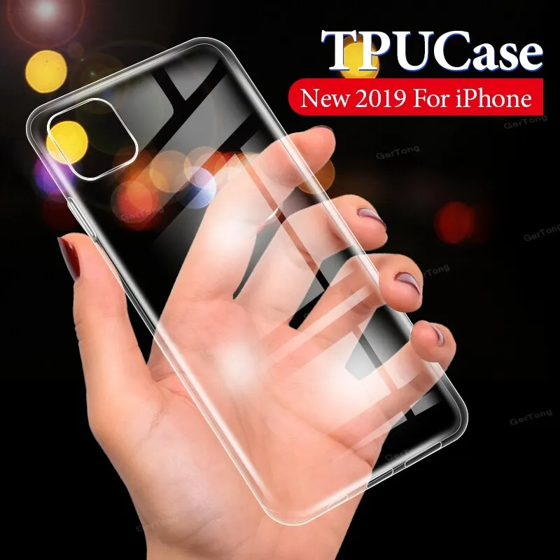 For iPhone 11 Case Clear TPU Cover For iPhone 11 Pro Max 2019 Silicone Ultra Thin Phone Case For iPhone11 5.8 6.1 6.5 inch