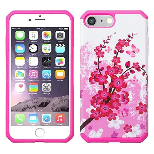 For iPhone 6S Plus Case / 6 Plus Case | Slim Hybrid Dual Layer Armor[Shock/Impact Resistant] Case for Apple Iphone 6S/6 Plus - Cherry Blossom