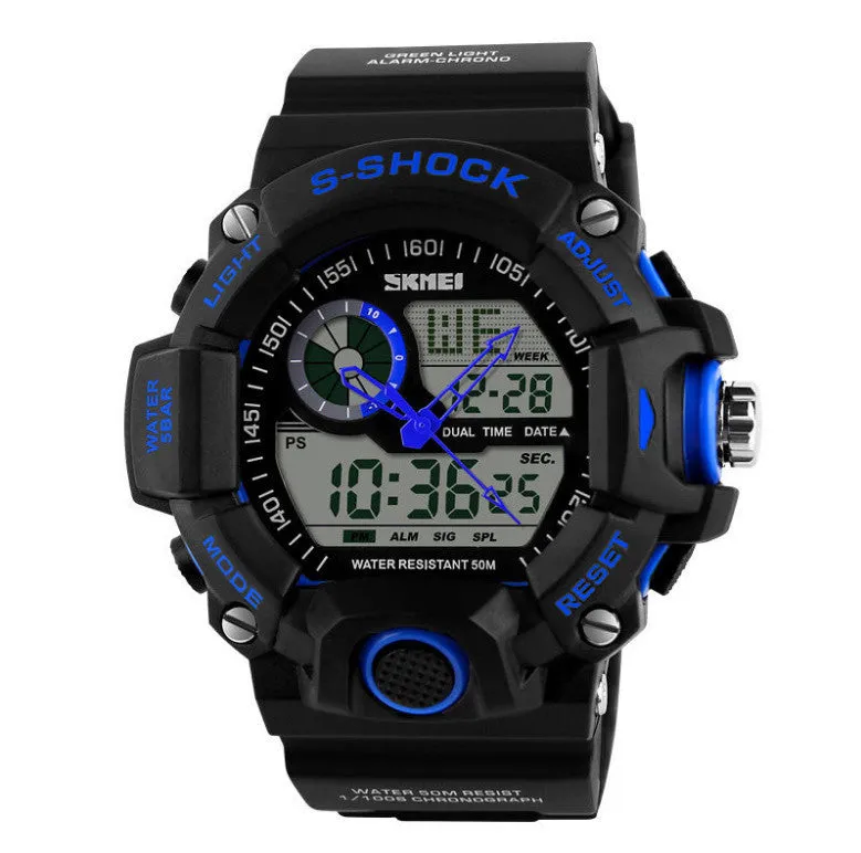 G Style Quartz Digital Camo Watch Men Dual Time Man Sports Watches Men Luxury Skmei S Shock Military Army