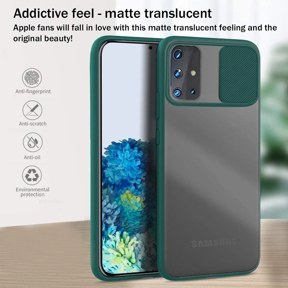 Galaxy A51 Camera Lens Slide Protection Matte Case