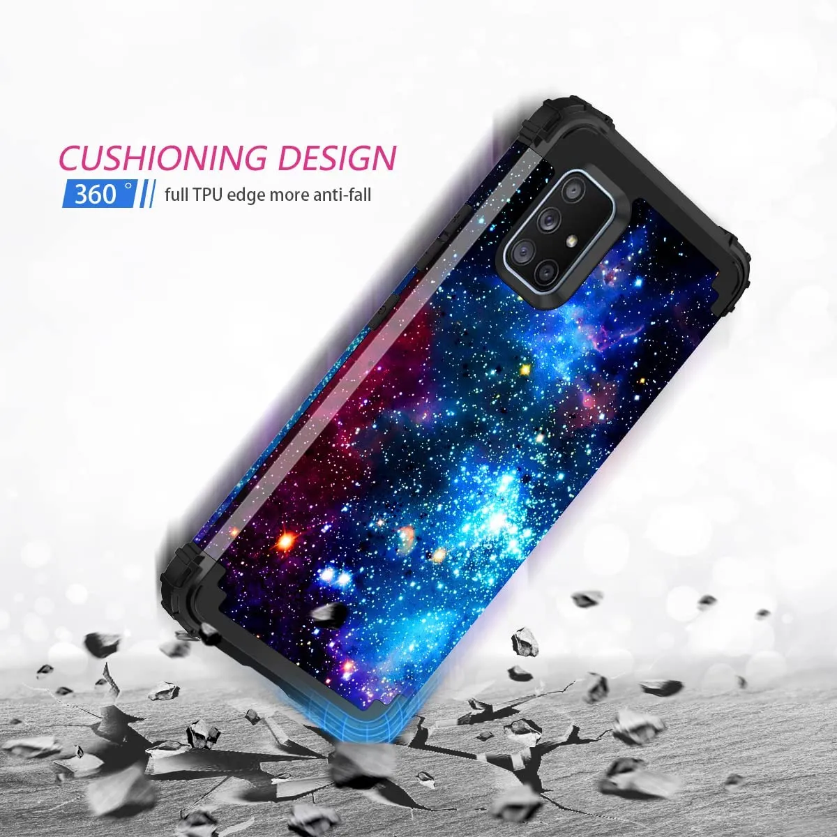 Galaxy A71 5G Glow in The Dark Heavy Duty Shockproof Case