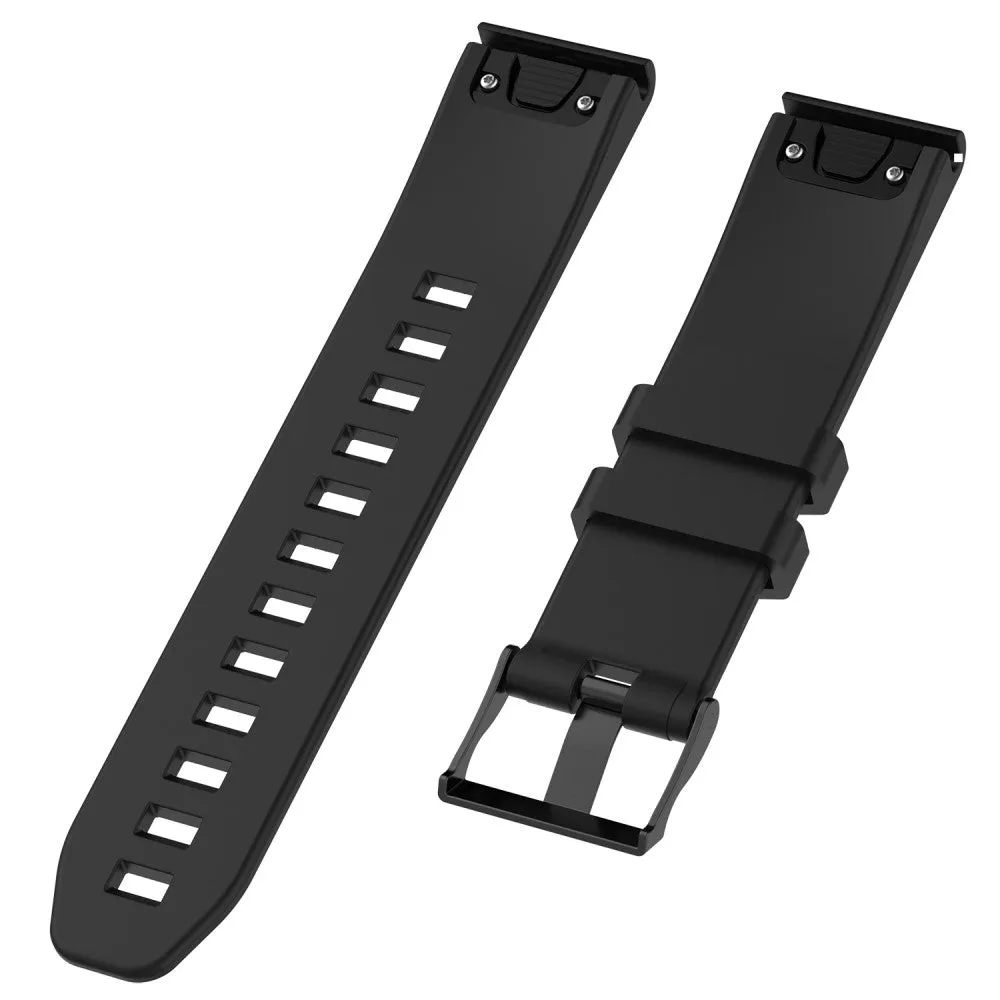 Garmin Descent G1 Solar silicone sports bracelet with 22mm quick release (170-220 mm) - Black