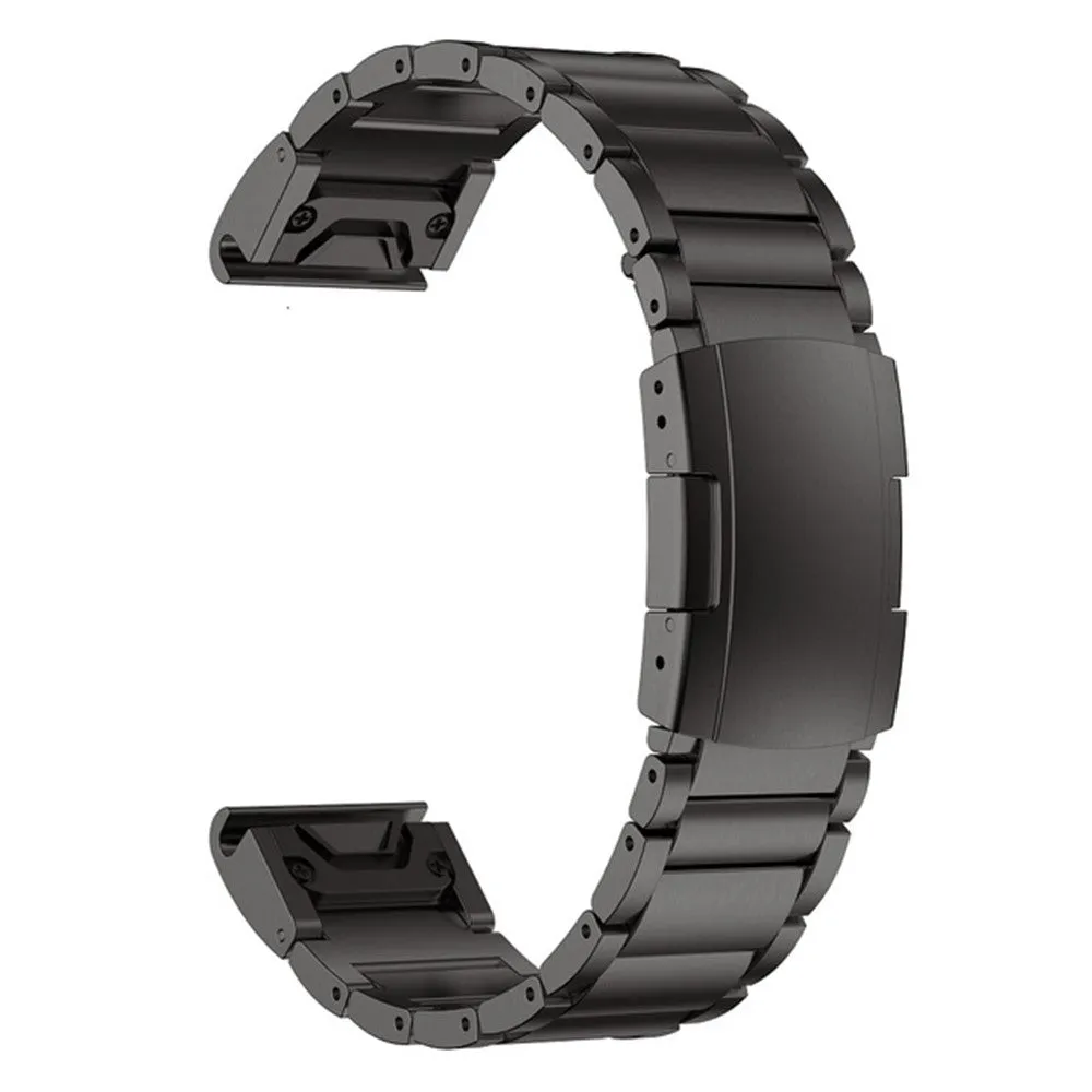 Garmin Fenix 7X Sapphire Solar stainless steel sports bracelet with 26mm quick release (170-215 mm) - Black