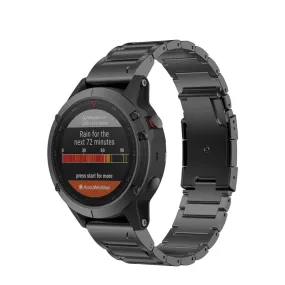 Garmin Fenix 7X Sapphire Solar stainless steel sports bracelet with 26mm quick release (170-215 mm) - Black