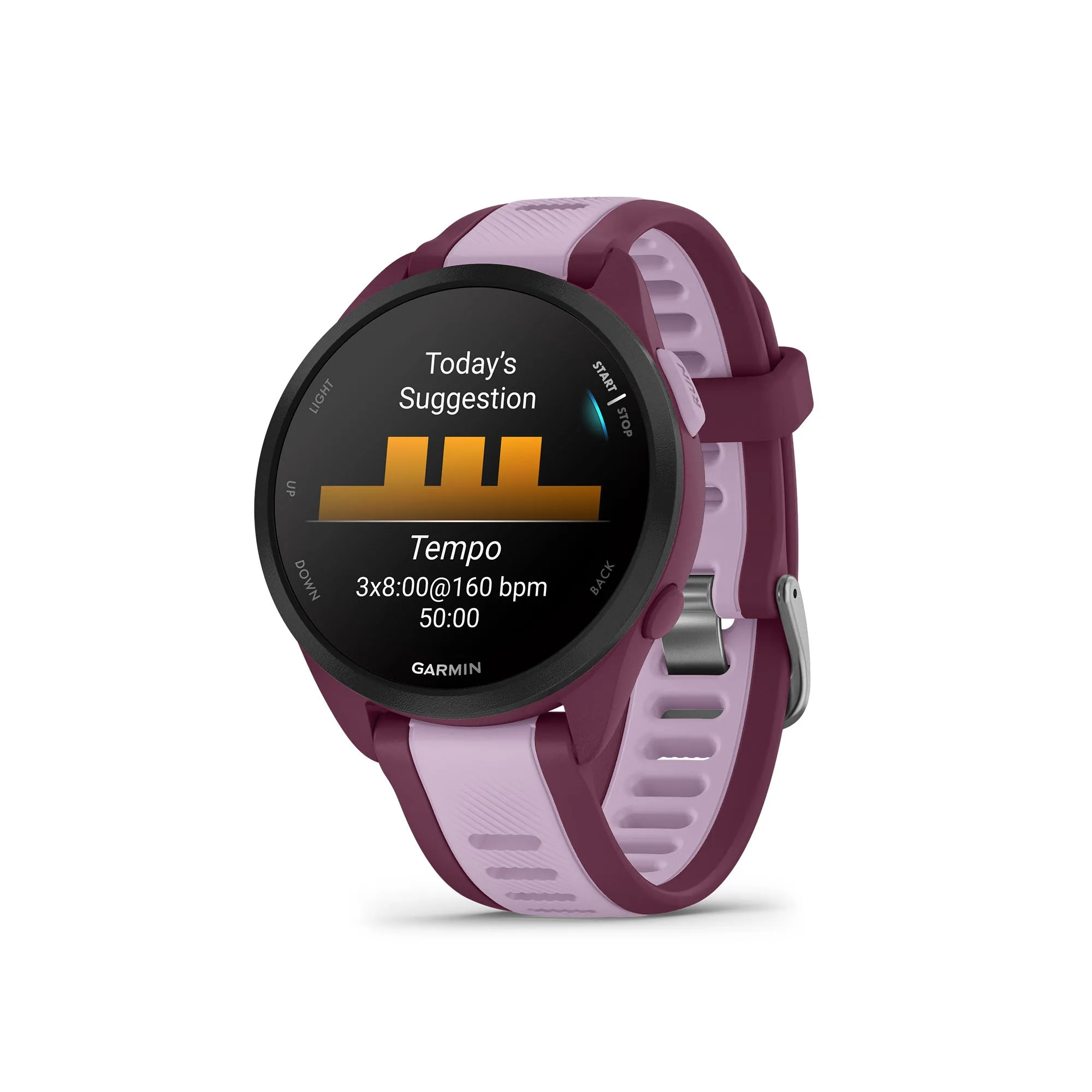 Garmin | Forerunner 165 Music Running Smartwatch - Berry/Lilac