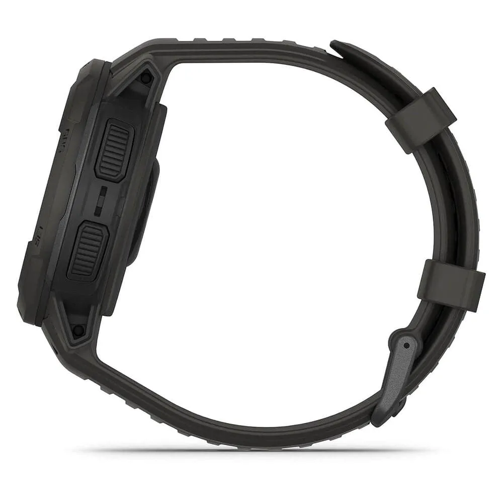 Garmin Instinct Crossover Solar Graphite 45mm Black Silicone Strap Watch