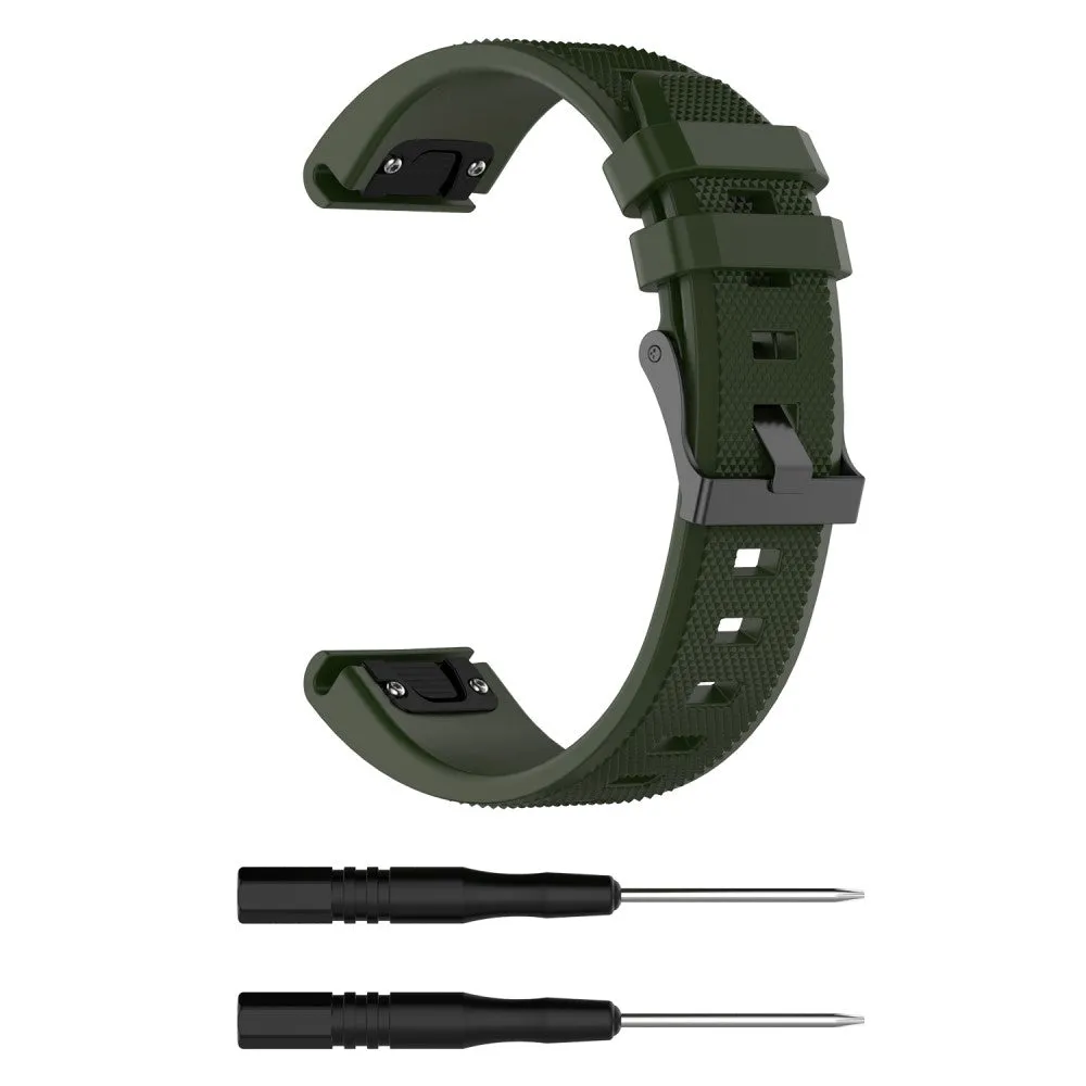 Garmin MARQ Driver Performance Edition silicone sports bracelet with 22mm quick release (170-220 mm) - dark green