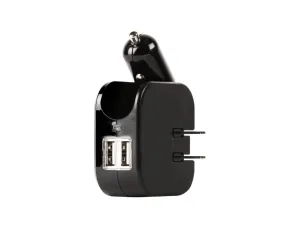 GEAR AID Dual USB Wall & Car Charger