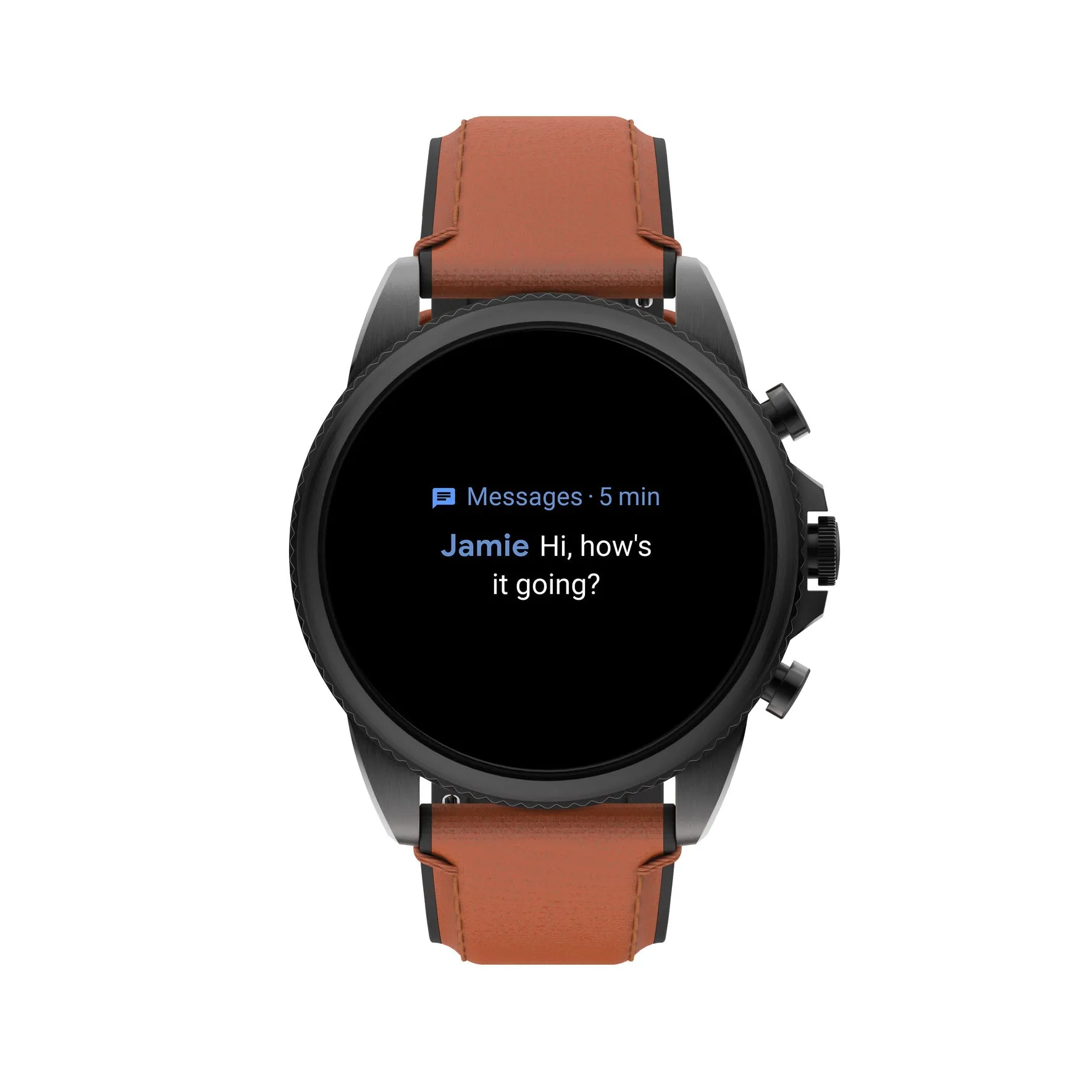 Gen 6 Smartwatch Brown Leather FTW4062