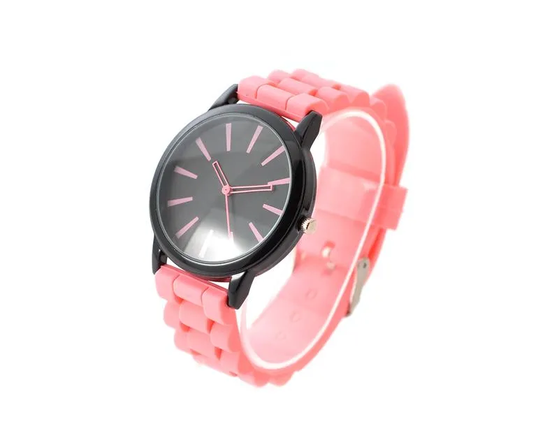 Geneva Ultrathin Jelly Silicone Unisex Lover Wrist Watch