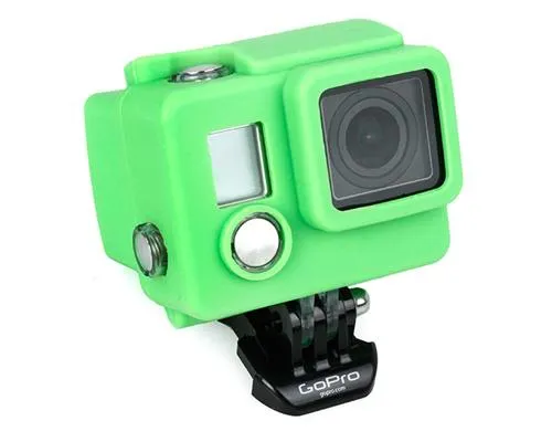 GoPro Silicone Case Cover for Hero 3  / Hero 3 Plus Camera - Green