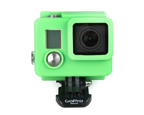 GoPro Silicone Case Cover for Hero 3  / Hero 3 Plus Camera - Green