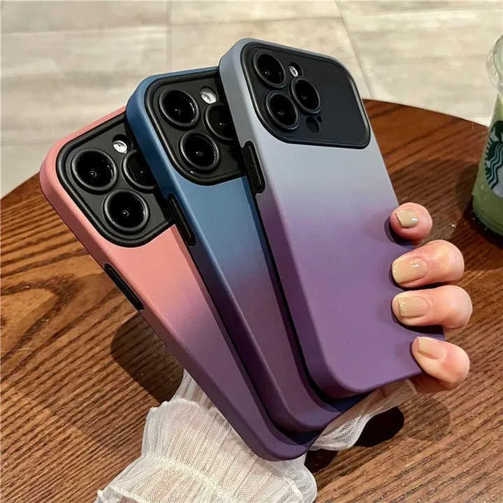 Gradient Silicone Wide Lens iPhone Case