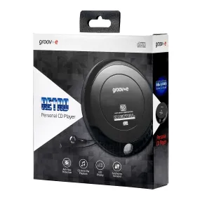 Groov-e Retro Personal CD Player with Earphones - Black | GVPS110BK