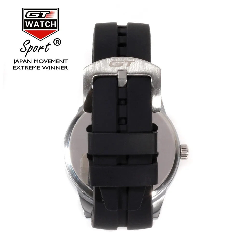 GT WATCH No.45 Driver Car Racing Sport Relojes Men's Fashion Wristwatch Silicone Strap Quartz Dress Military Women Causal Watch