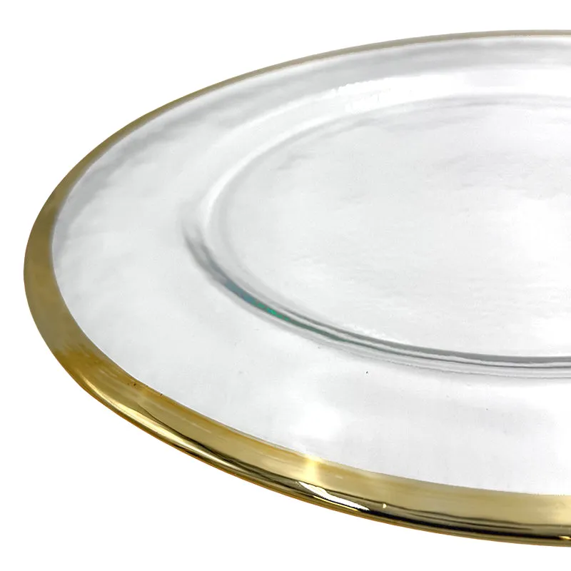 Halo - Glass Charger Plate in Champagne (Item # 0212)