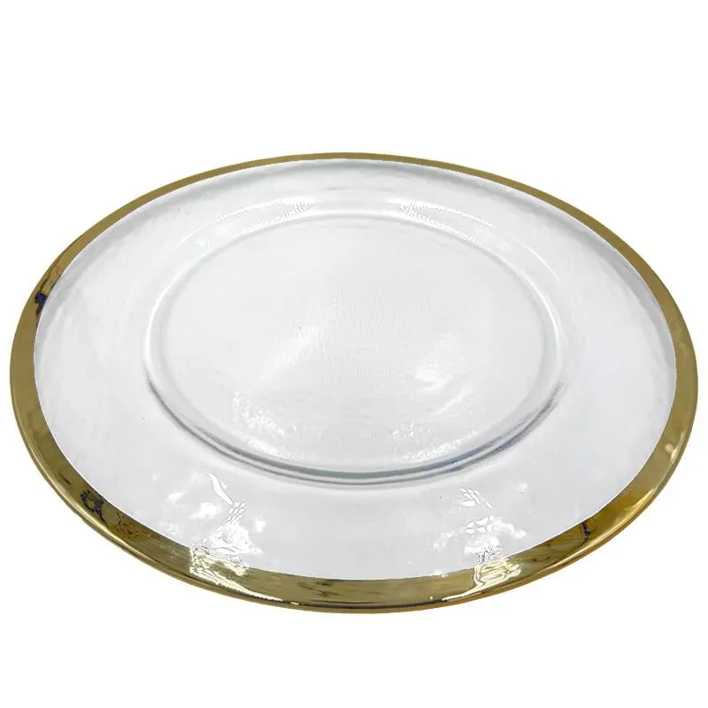 Halo - Glass Charger Plate in Champagne (Item # 0212)