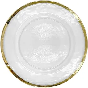 Halo - Glass Charger Plate in Champagne (Item # 0212)