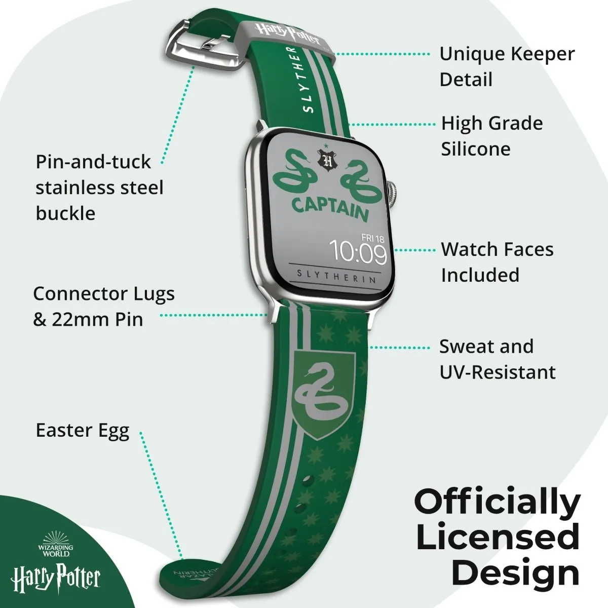 Harry Potter - House Pride - Slytherin Smartwatch Band