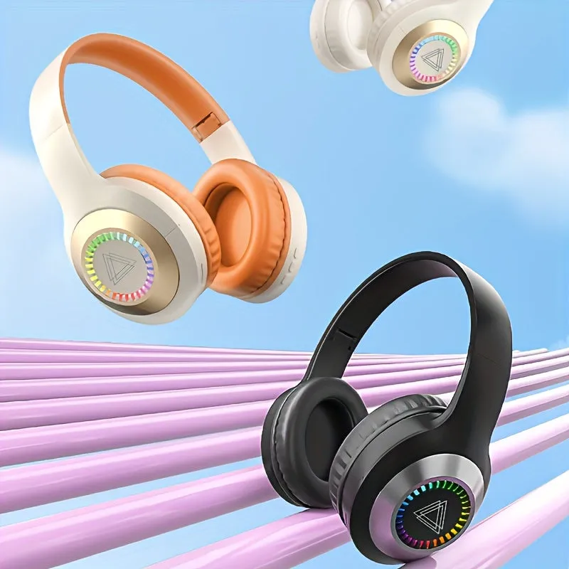 Head-mounted Wireless Earphones, Luminous Head-mounted Earphones, Low Latency Plug-in Card Plug-in Earphones