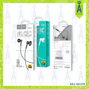 HOCO M47 CANOROUS OWIRE CONTROL EARPHONE W MIC