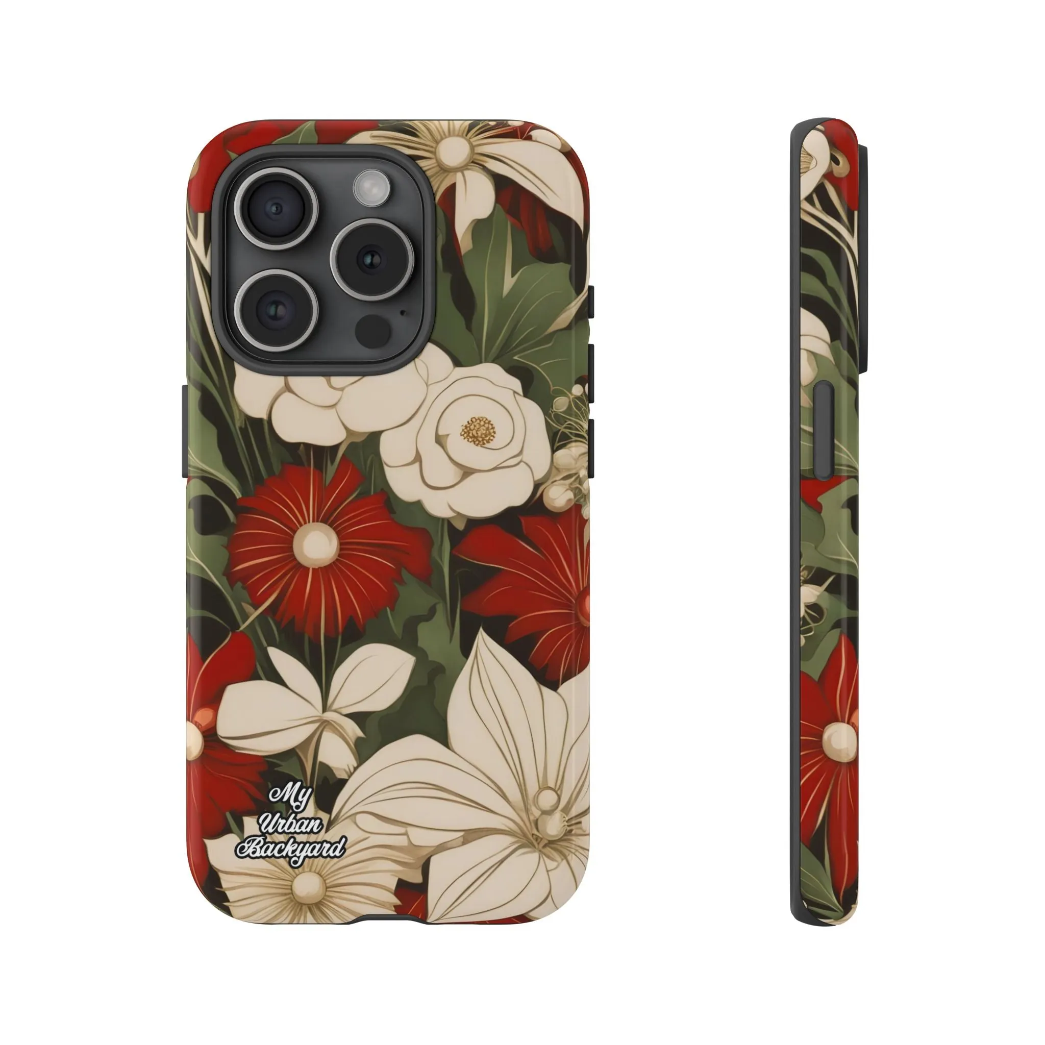 Holiday Flowers, Cell Phone Case - Apple, Samsung or Google Pixel