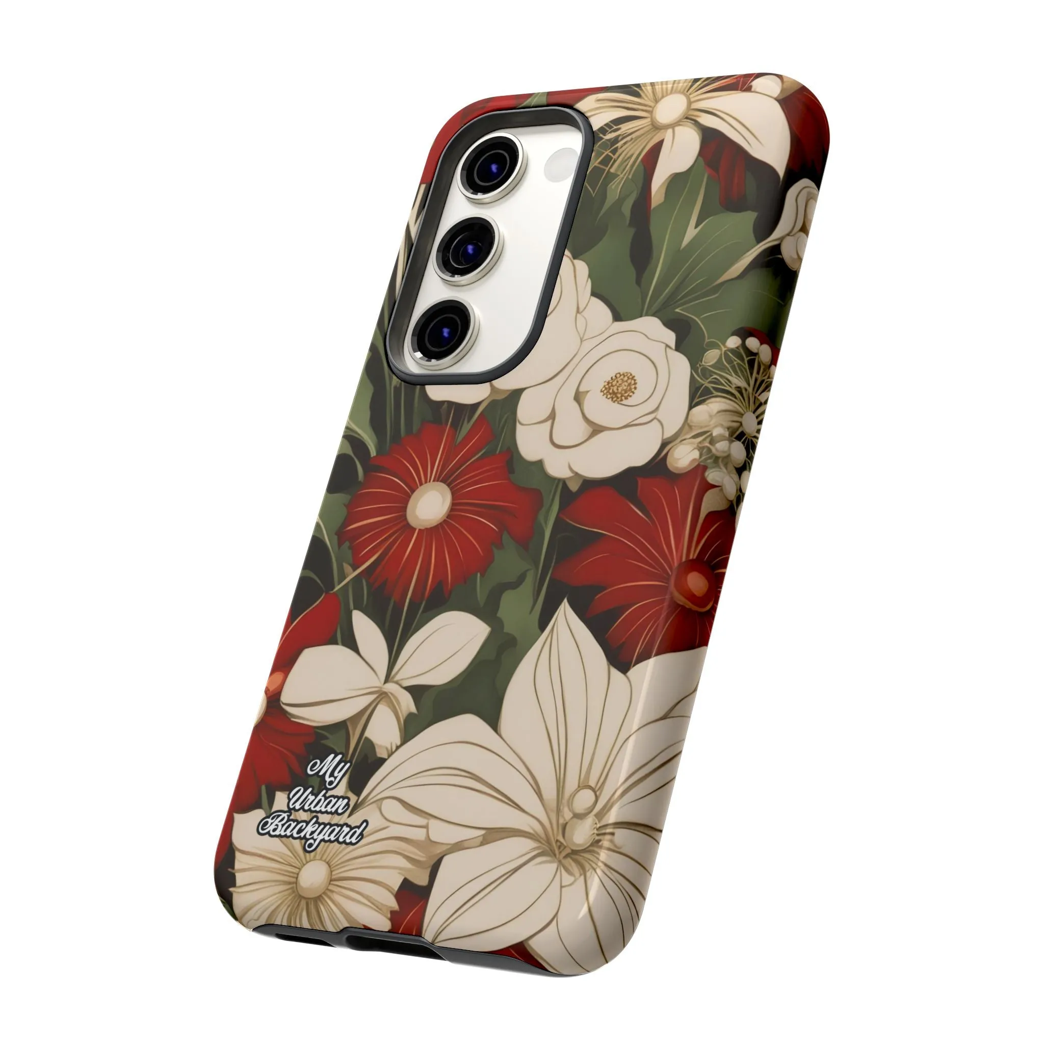 Holiday Flowers, Cell Phone Case - Apple, Samsung or Google Pixel